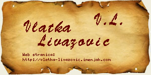Vlatka Livazović vizit kartica